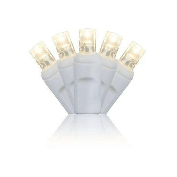 5mm conical bulb-Christmas Crafts 50 Warm White LED light string WHITE wire 5mm conical bulb-Christmas Crafts 50 Warm White LED light string WHITE wire